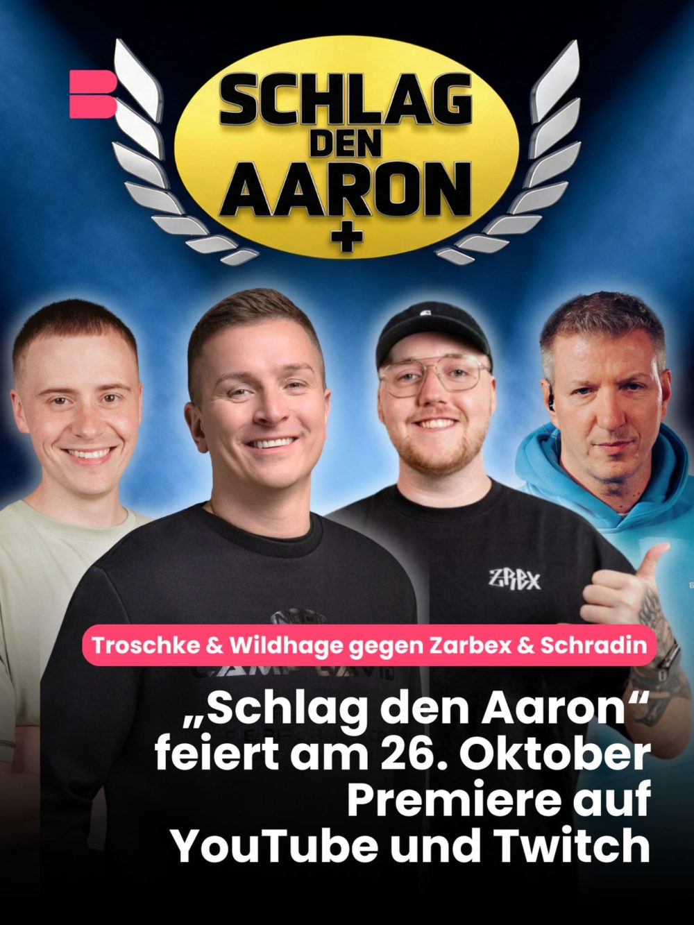 Neue Creator-Show: Aaron Troschke bekommt eigenen „Schlag den Star“-Ableger