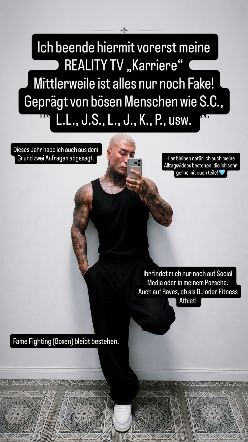 Bobby Chamberz zieht sich aus dem Reality-Business zurück