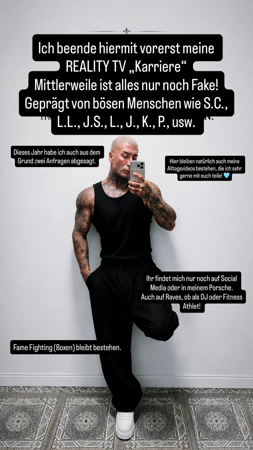Bobby Chamberz zieht sich aus dem Reality-Business zurück