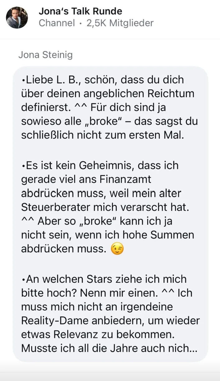 Bild 4: Broadcast Channel von Jona