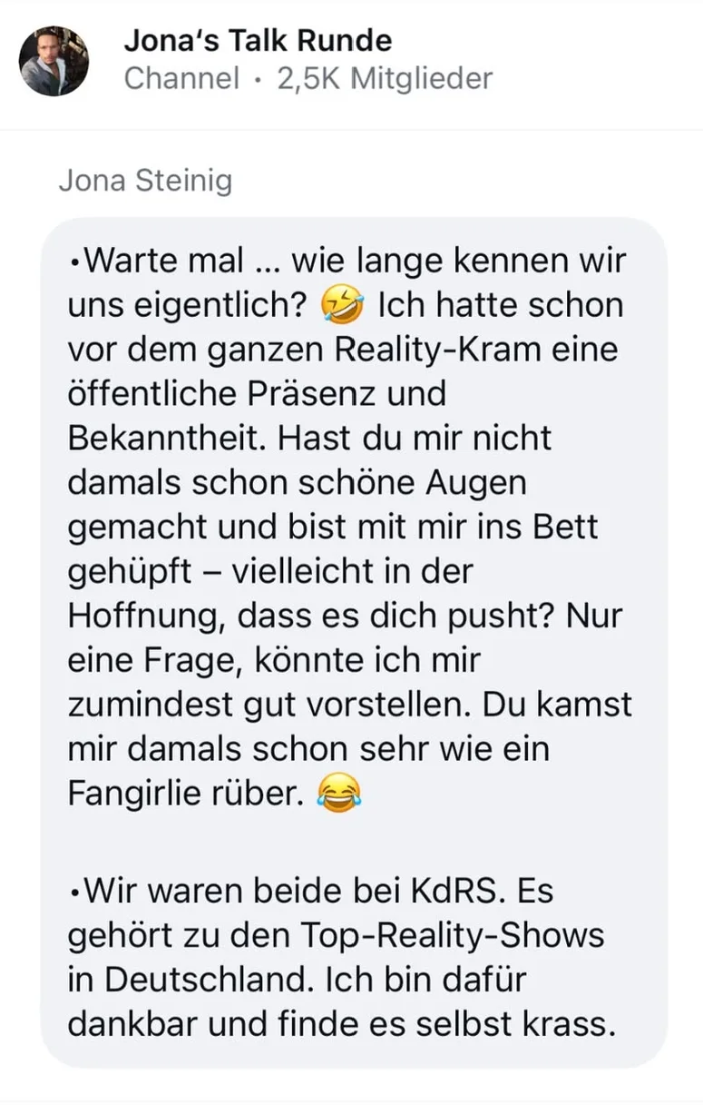 Bild 5: Broadcast Channel von Jona