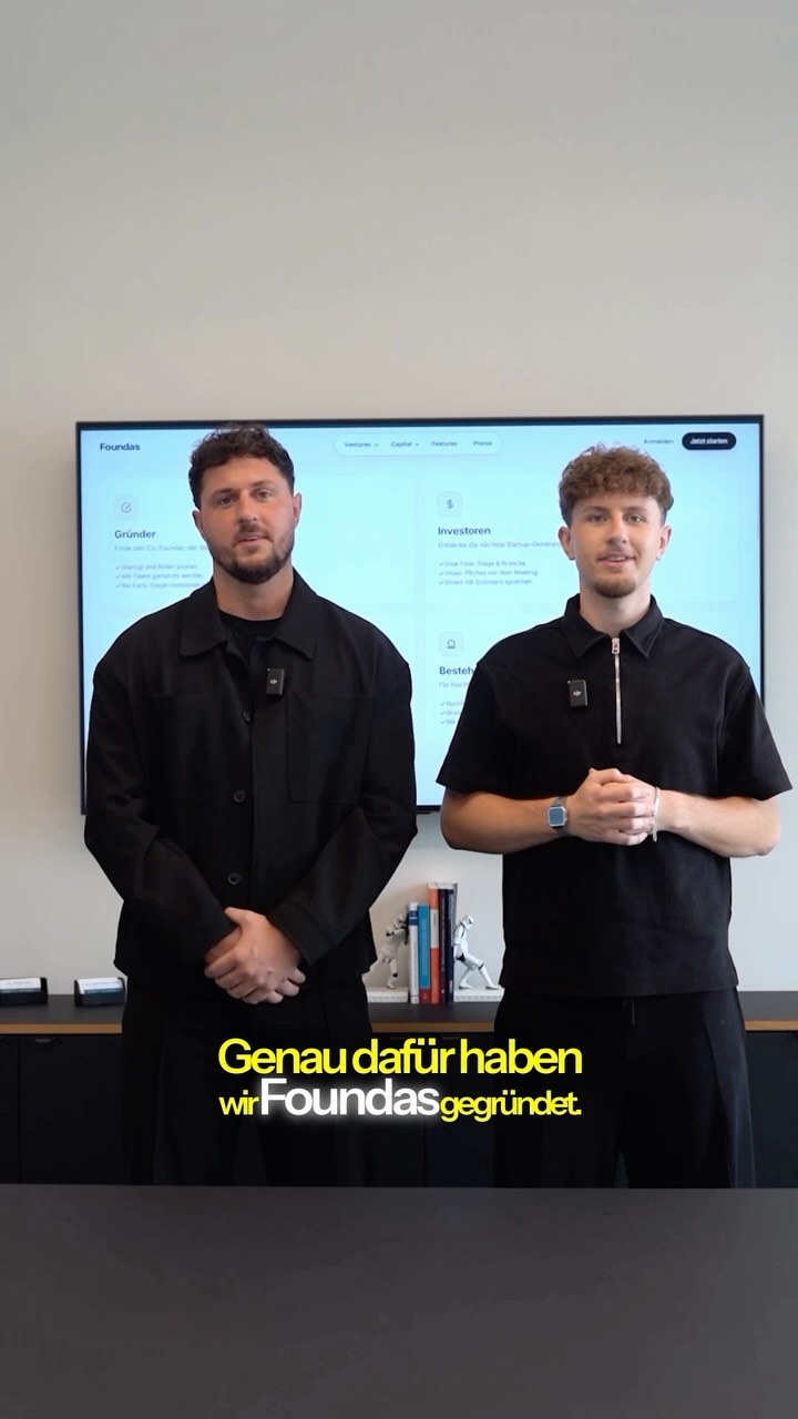 Jannik und Finn Kontalis präsentieren ihre Gründerplattform Foundas