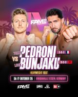 Der nächste Kampf für ‚Fame Fighting IV‘ steht fest„: Tommy Pedroni trifft auf Lorik Bunjaku
