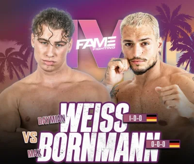 Daymian Weiß ersetzt Fabio Knez beim Fame Fighting-Boxkampf gegen Max Bornmann