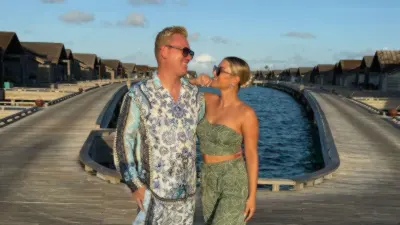 Jens Knossalla und Lia Knossalla genießen romantische Flitterwochen auf den Malediven