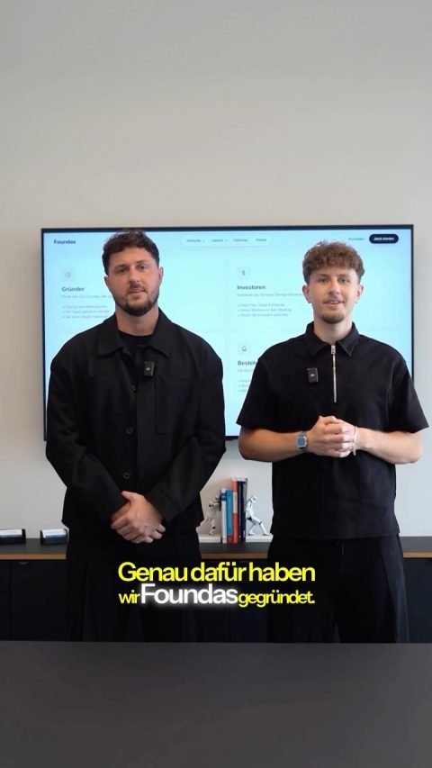Jannik und Finn Kontalis präsentieren ihre Gründerplattform Foundas