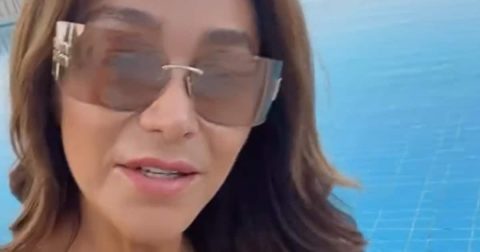 Verona Pooth zeigt sich in der Türkei im transparenten Kleid
