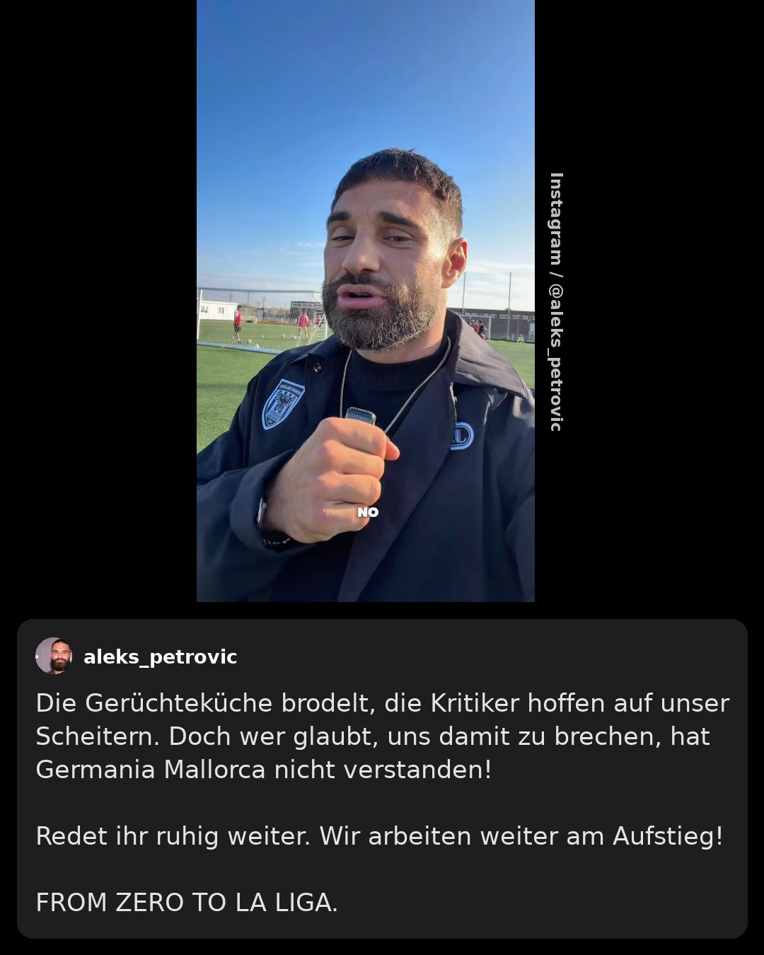 Aleksandar Petrović erklärt Trainerwechsel: Thorsten Legat wurde zum Manager befördert