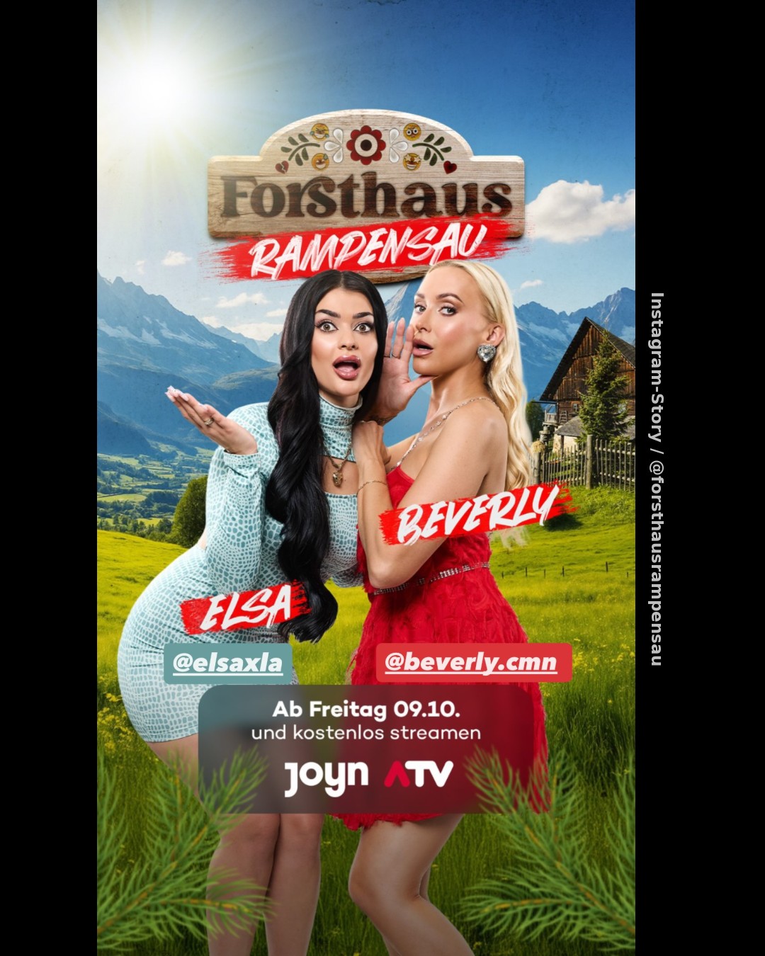 Elsa Latifaj und Beverly Cmua ziehen zuerst ins Forsthaus Rampensau