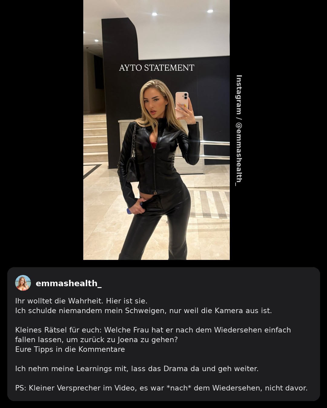 Nach „Are You The One – Reality Stars in Love“: Emma Fernlund packt über Laurenz Pesch und Joena Steilen aus