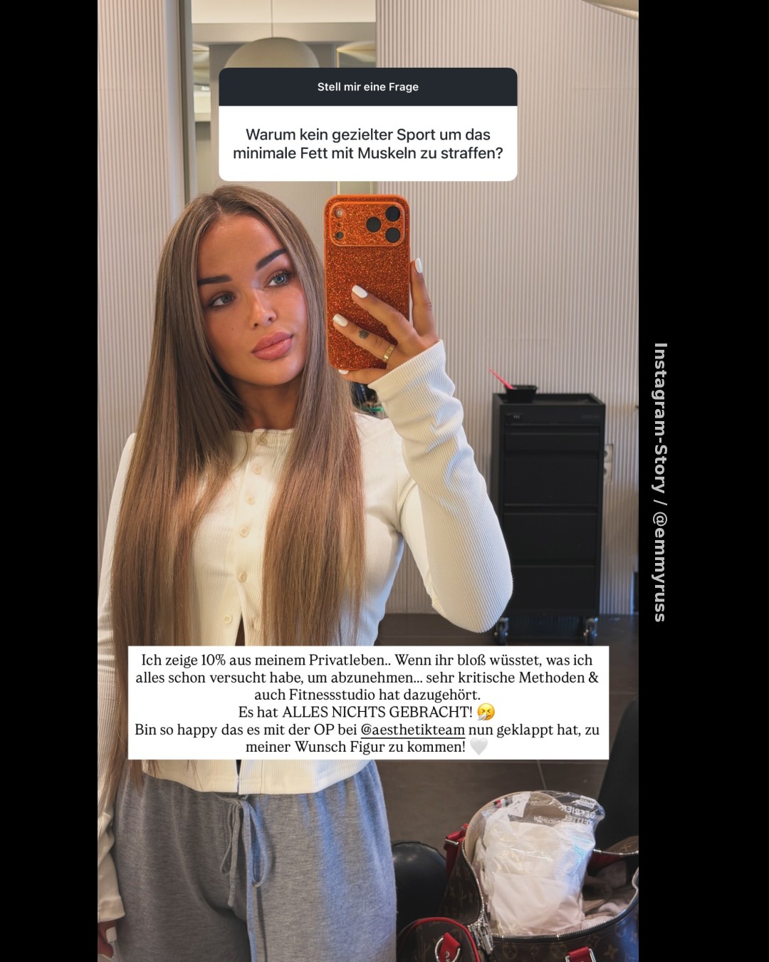 Nach OP in Nürnberg: Emmy Russ kontert Kritik an ihren Krankenhaus-Selfies