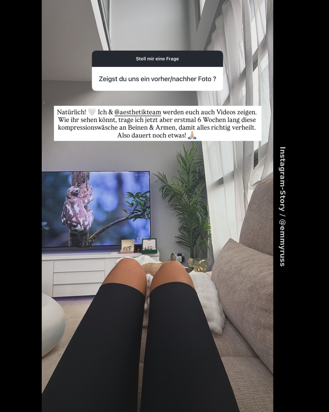 Nach OP in Nürnberg: Emmy Russ kontert Kritik an ihren Krankenhaus-Selfies