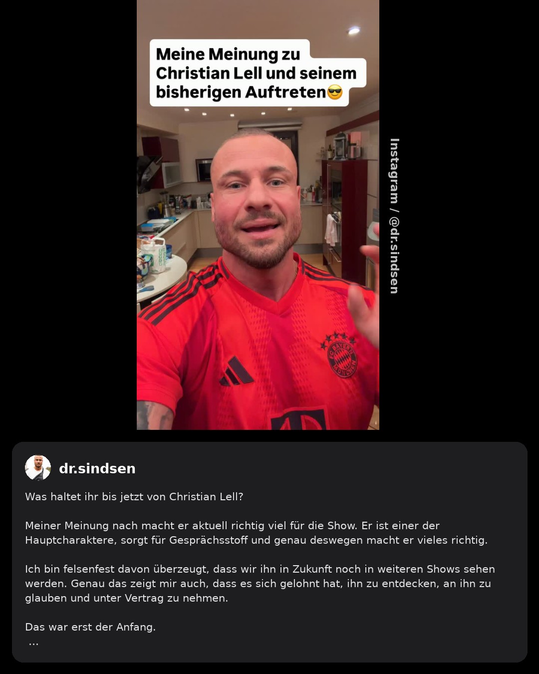 Eric Sindermann verteidigt Christian Lell nach Auseinandersetzungen im Container