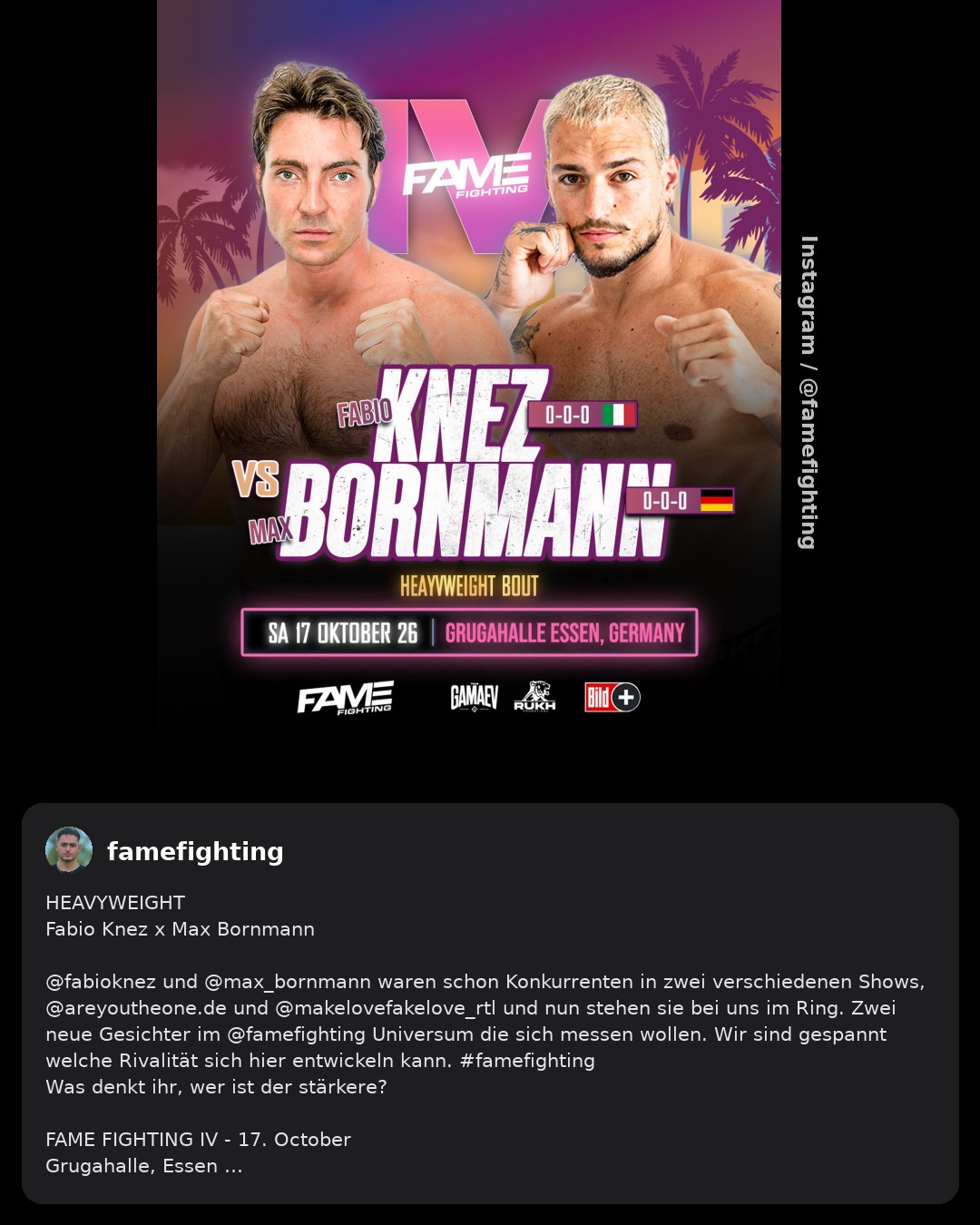 Fabio Knez und Max Bornmann geben bei „Fame Fighting“ ihr Boxdebüt