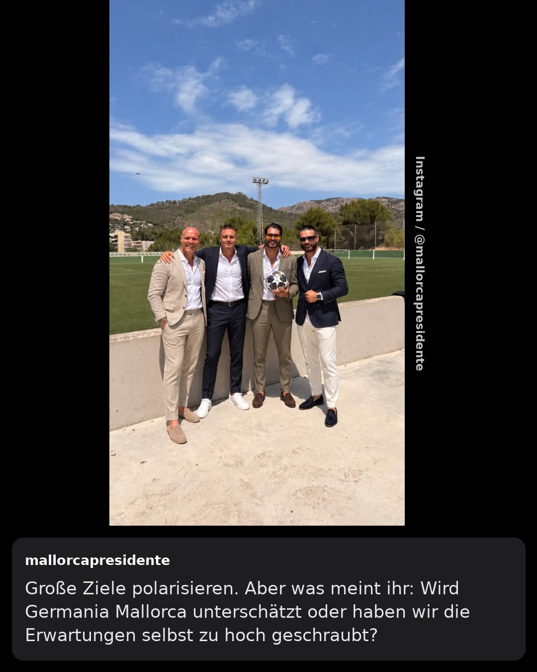 Germania-Mallorca-Präsident Amir Aziz äußert sich zum Trainer-Aus von Thorsten Legat