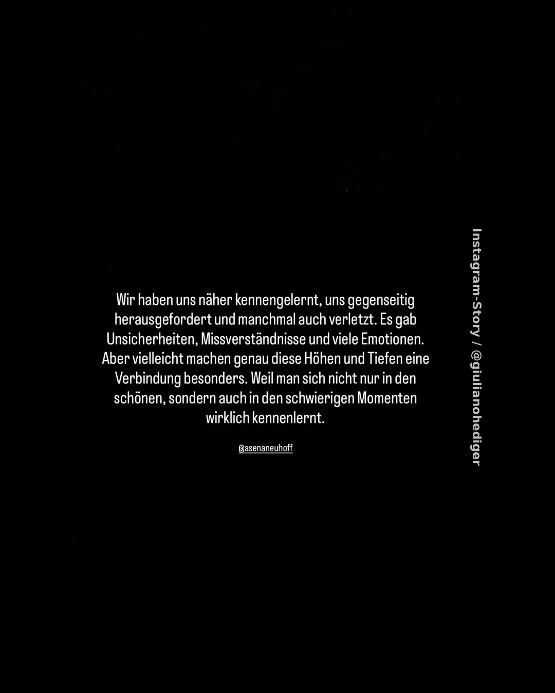Giuliano Hediger und Asena Neuhoff sind kein Paar geworden