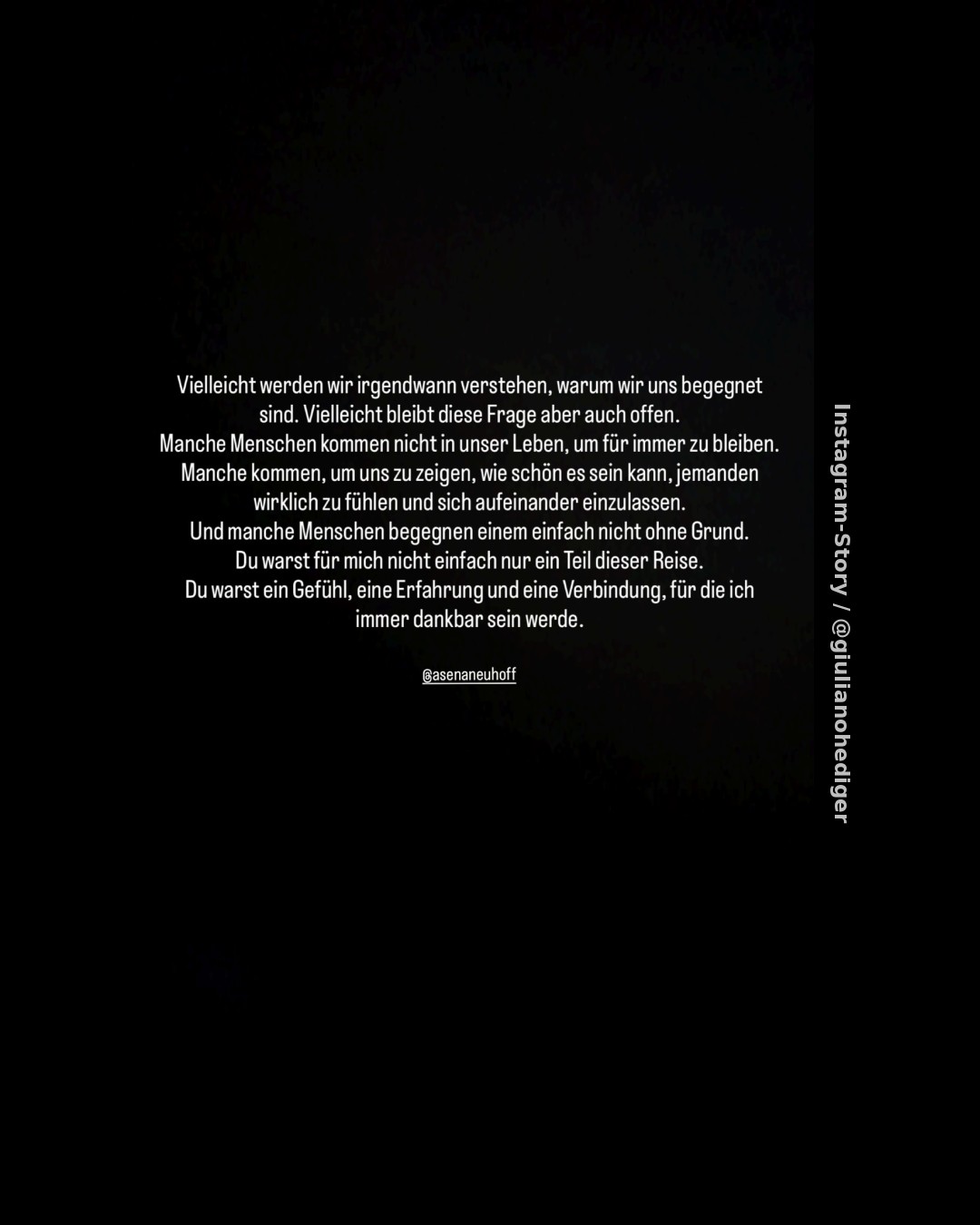 Giuliano Hediger und Asena Neuhoff sind kein Paar geworden