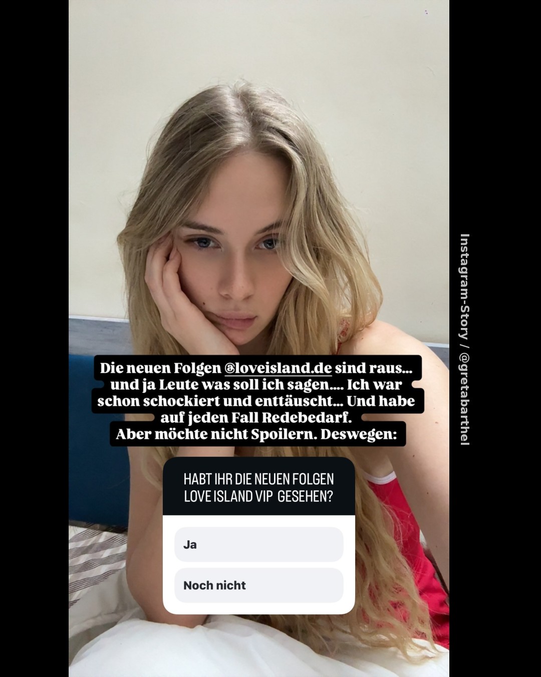 Nach dem Aus bei „Love Island VIP“ zieht Greta Barthel eine gemischte Bilanz