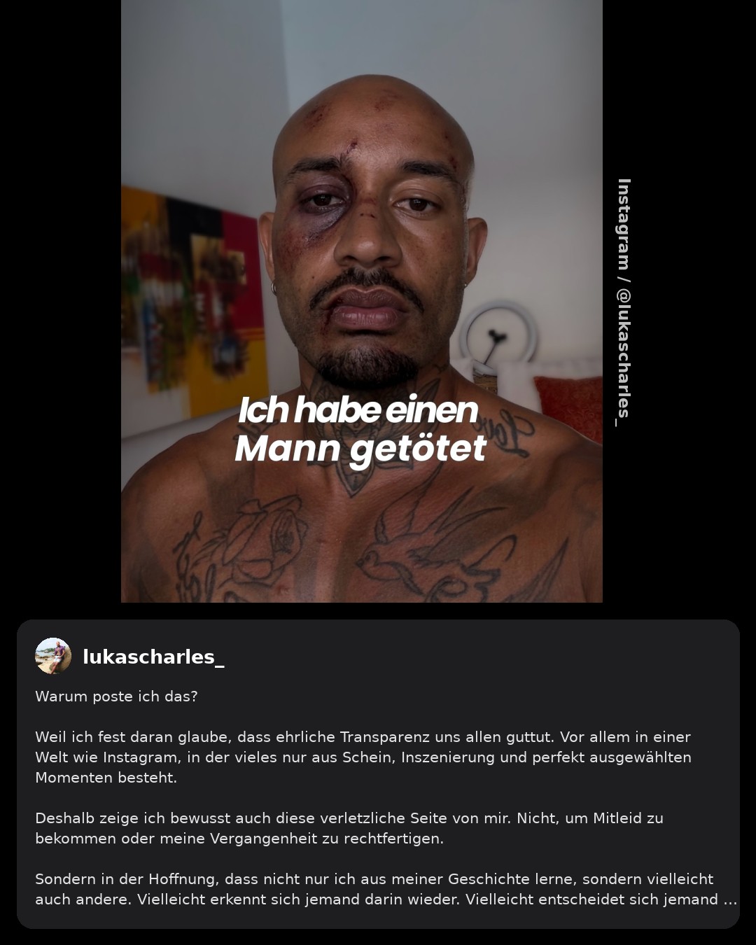 Lukas Charles Baltruschat spricht über persönliche Verletzlichkeit im Netz