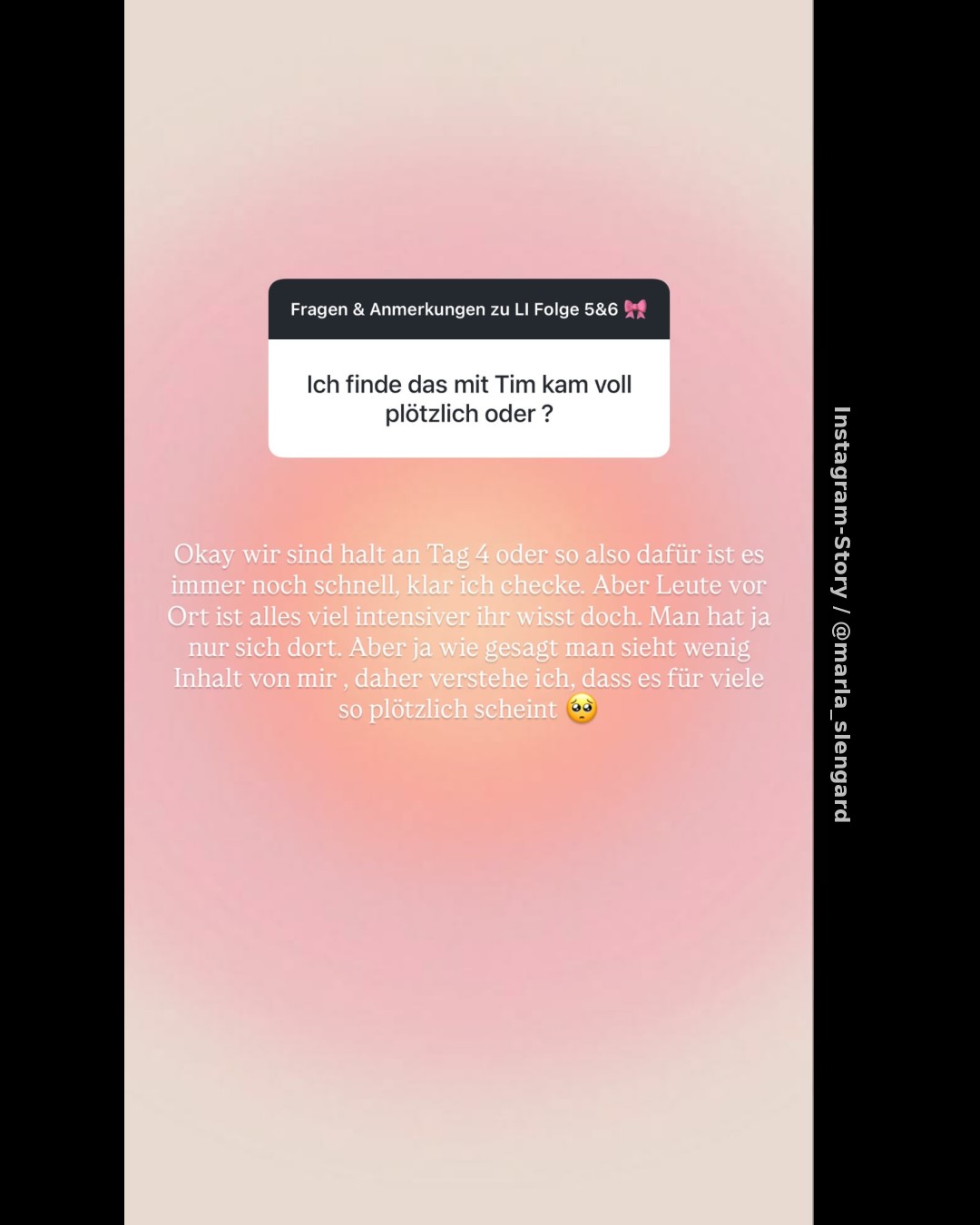 „Love Island VIP“: Marla Slengard spricht über Tim Kühnel, Ängste und fehlende Szenen