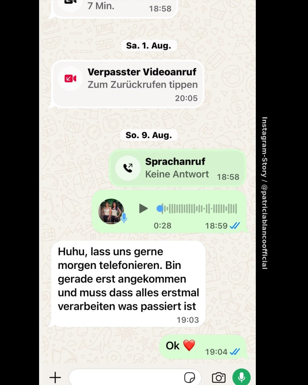 Nach Rauswurf bei „#CoupleChallenge“: Patricia Blanco entschuldigt sich öffentlich bei Valencia Stöhr