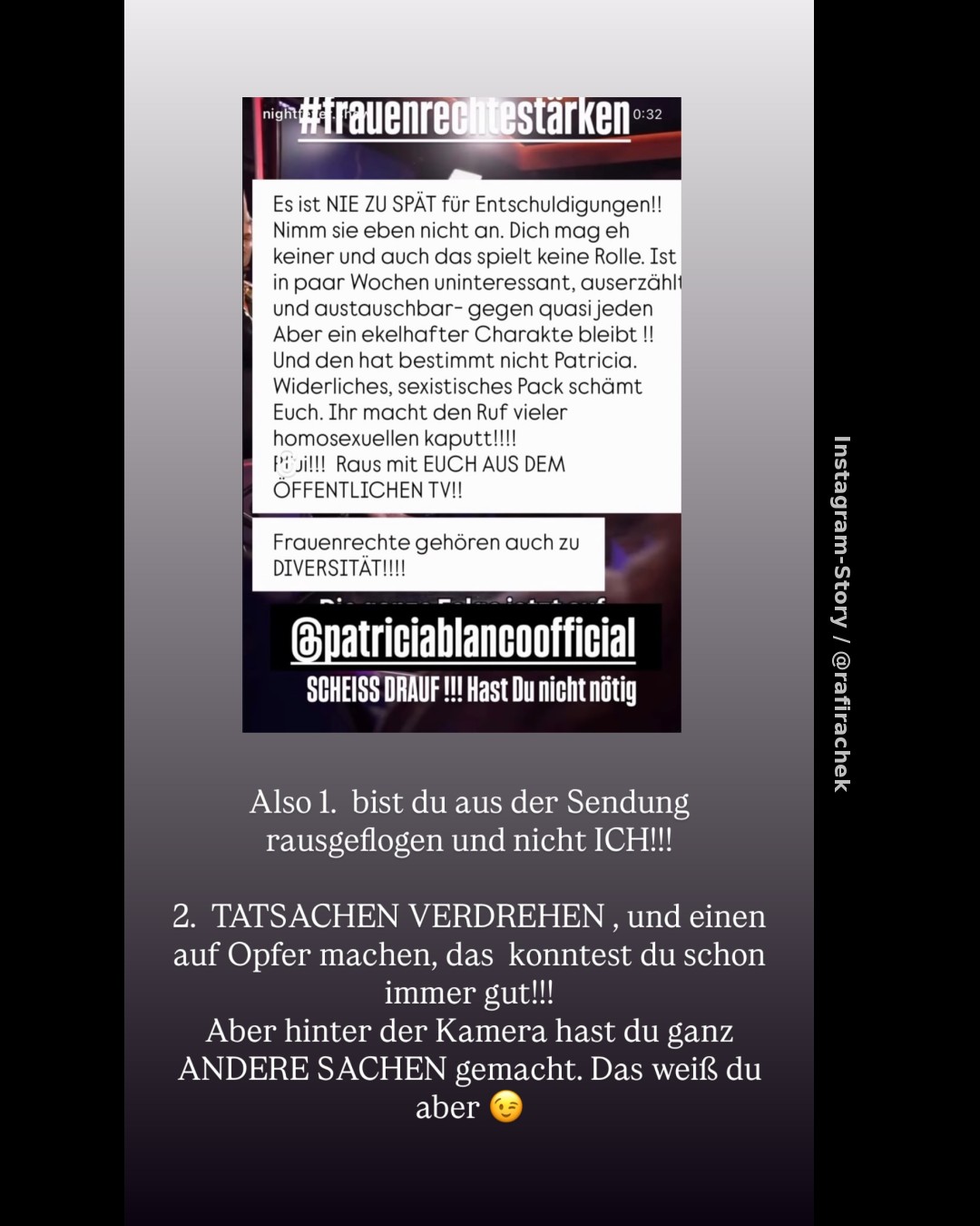 Jasmin Herren fordert TV-Ausschluss für Rafi Rachek – der wehrt sich im Netz