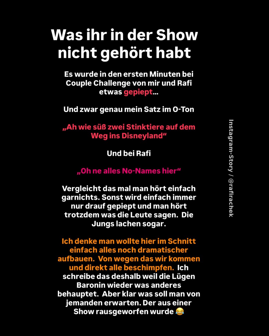 Nach Eklat bei „Couple Challenge“: Rafi Rachek entschuldigt sich bei Willi Herrens Familie